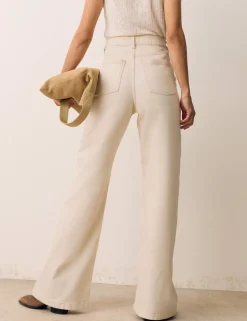 High Waisted Wide Leg Jeans with Lyocell