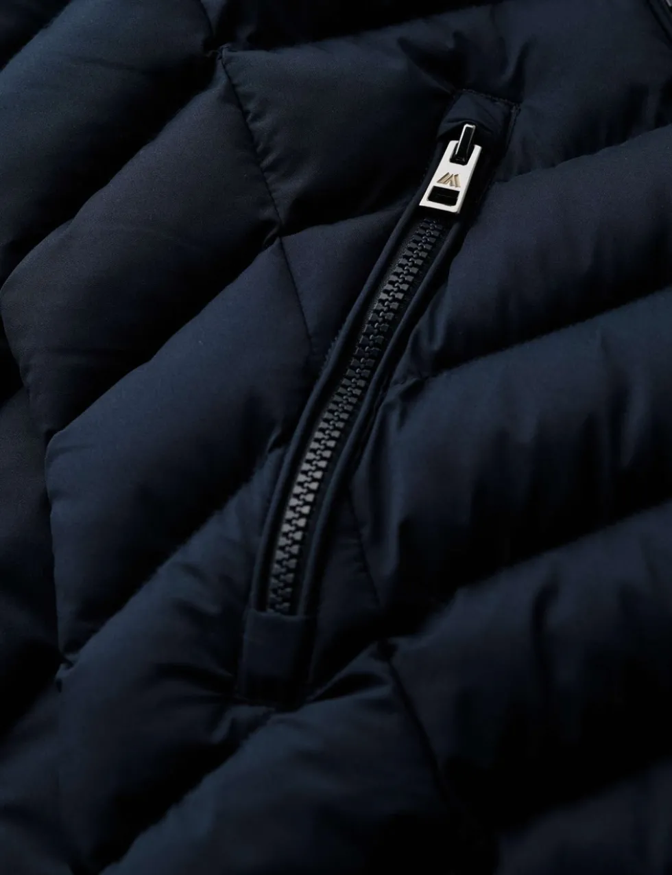 Hooded Funnel Neck Longline Puffer Jacket