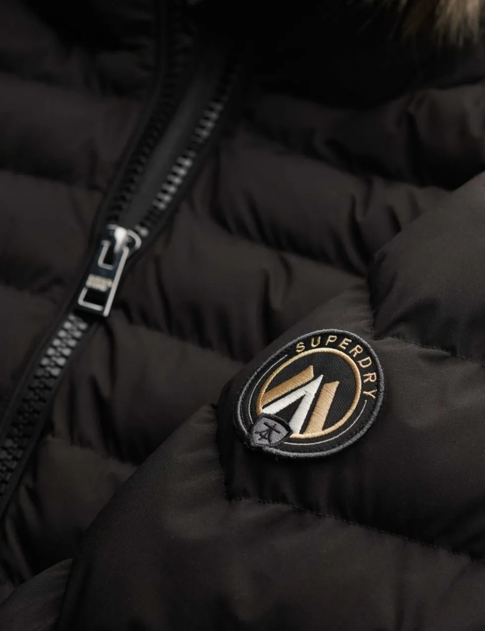 Hooded Funnel Neck Puffer Jacket