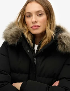 Hooded Funnel Neck Puffer Jacket