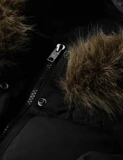 Hooded Funnel Neck Puffer Jacket