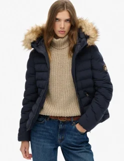 Hooded Funnel Neck Puffer Jacket