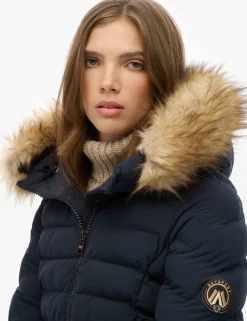 Hooded Funnel Neck Puffer Jacket