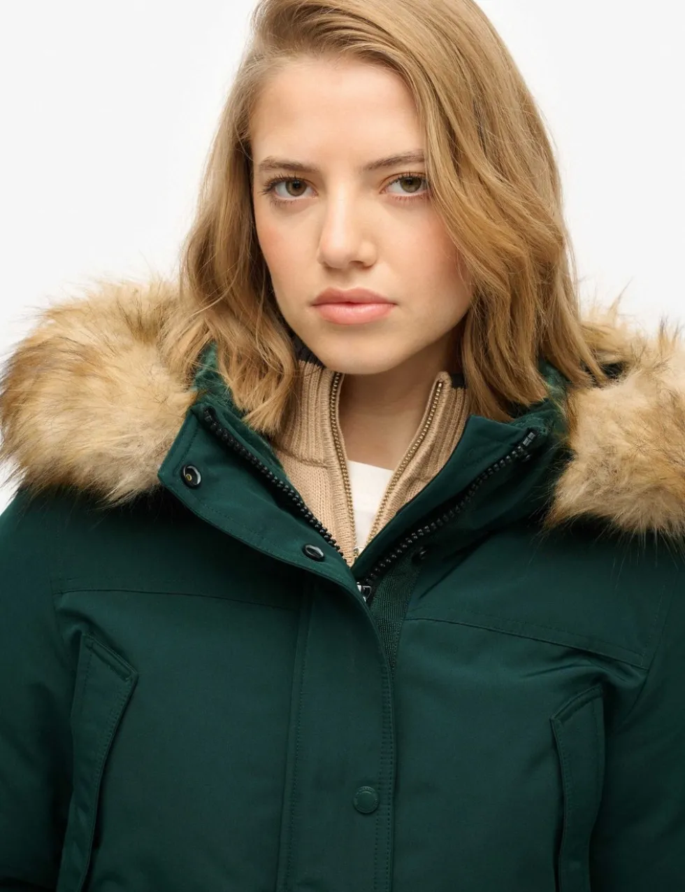 Hooded Longline Parka Coat