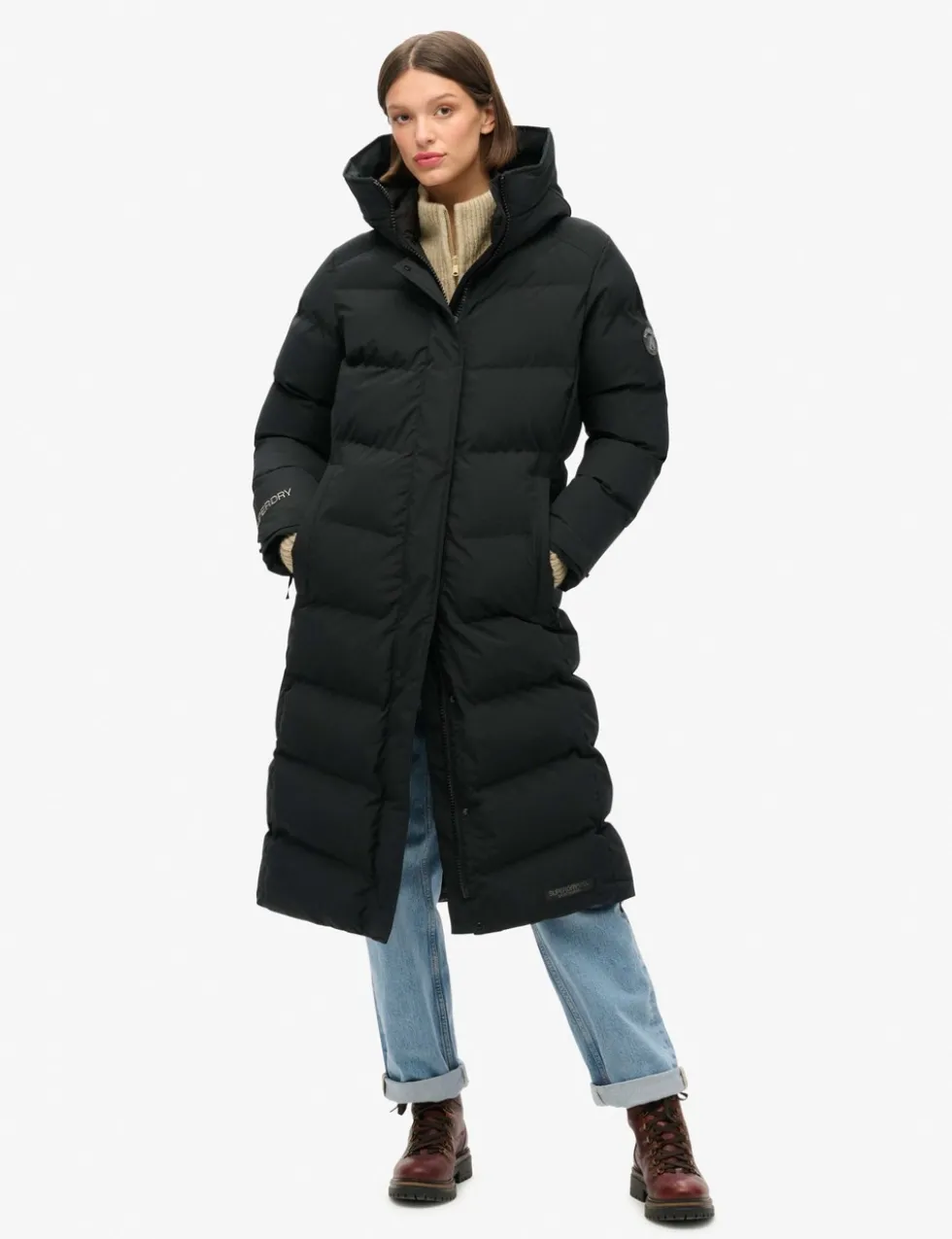 Hooded Longline Puffer Coat