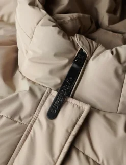 Hooded Longline Puffer Jacket
