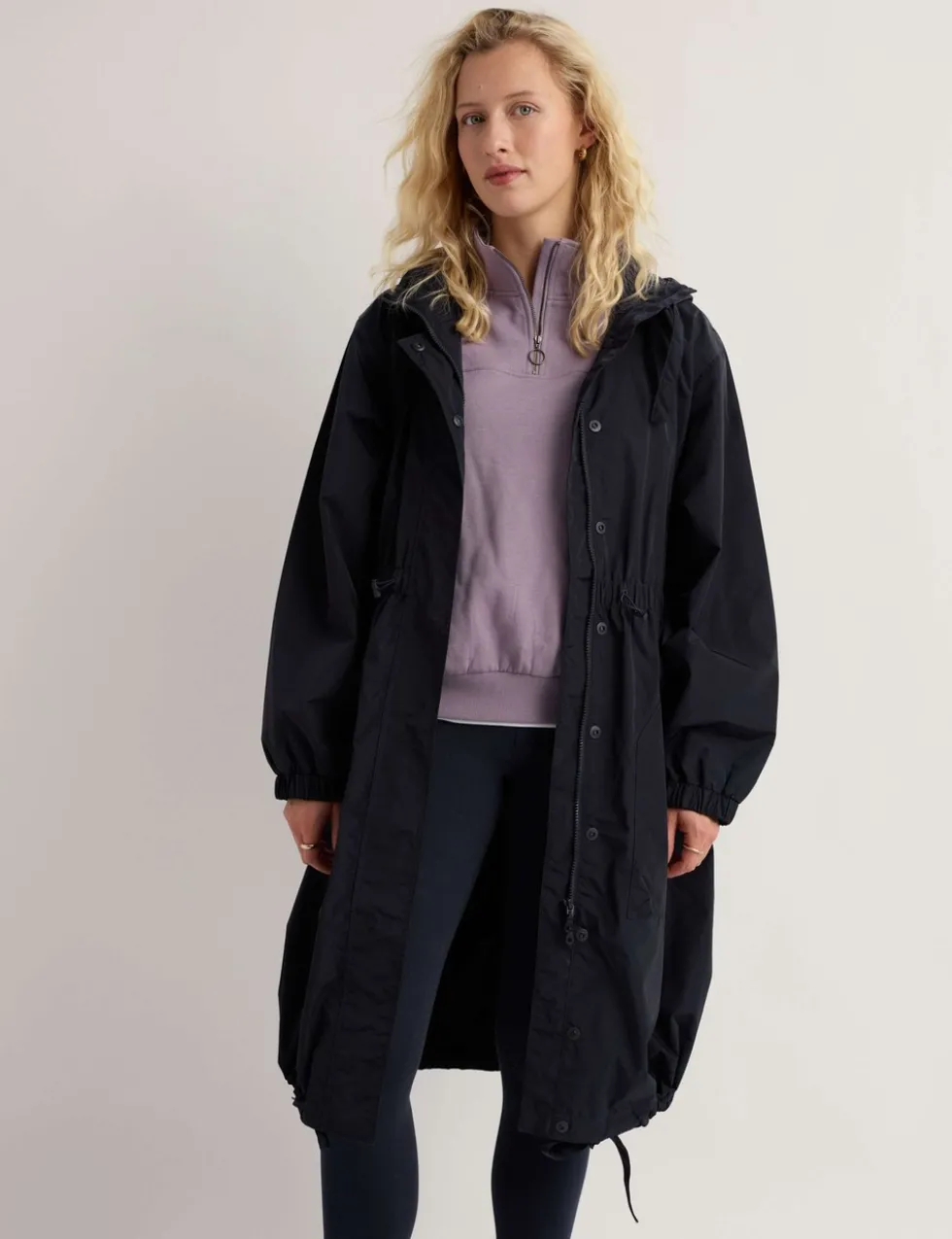 Hooded Longline Raincoat