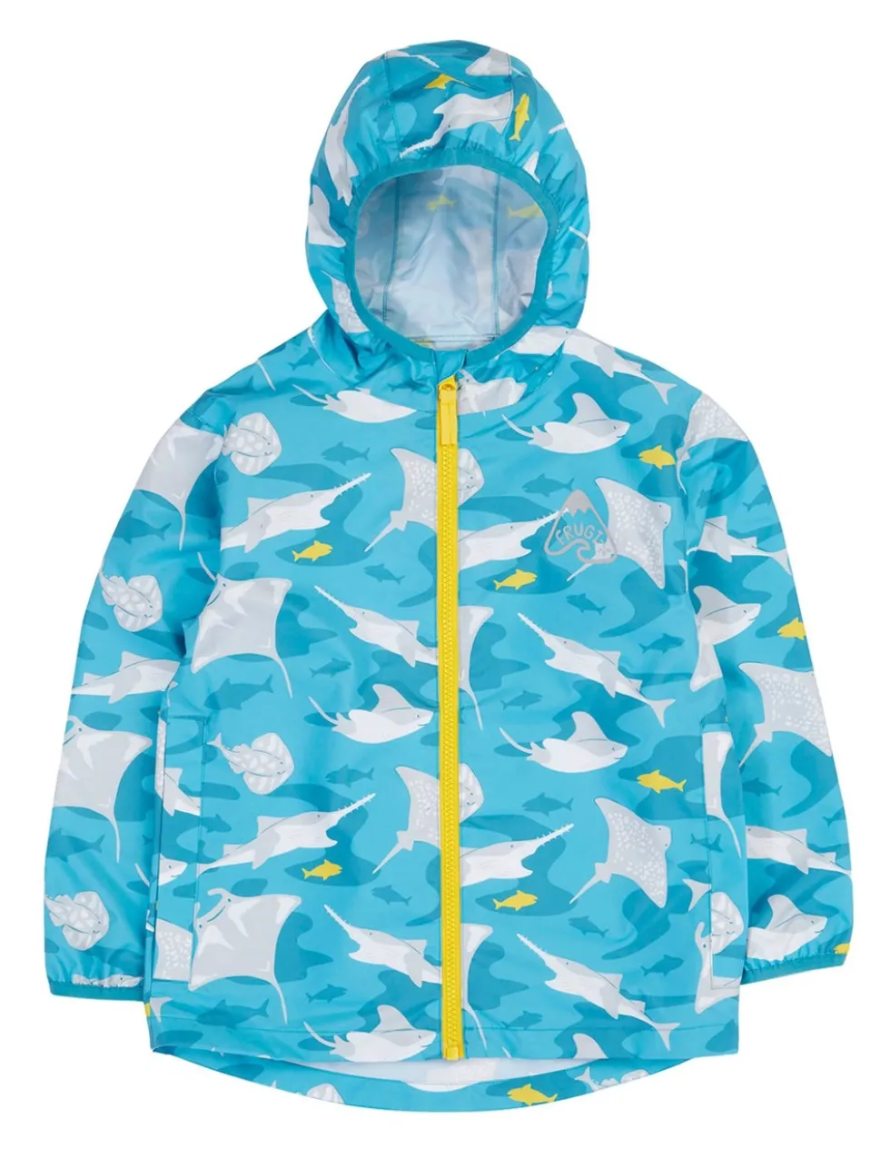Hooded Packable Sea Creatures Raincoat (2-10 Yrs)