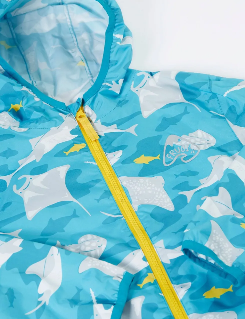 Hooded Packable Sea Creatures Raincoat (2-10 Yrs)