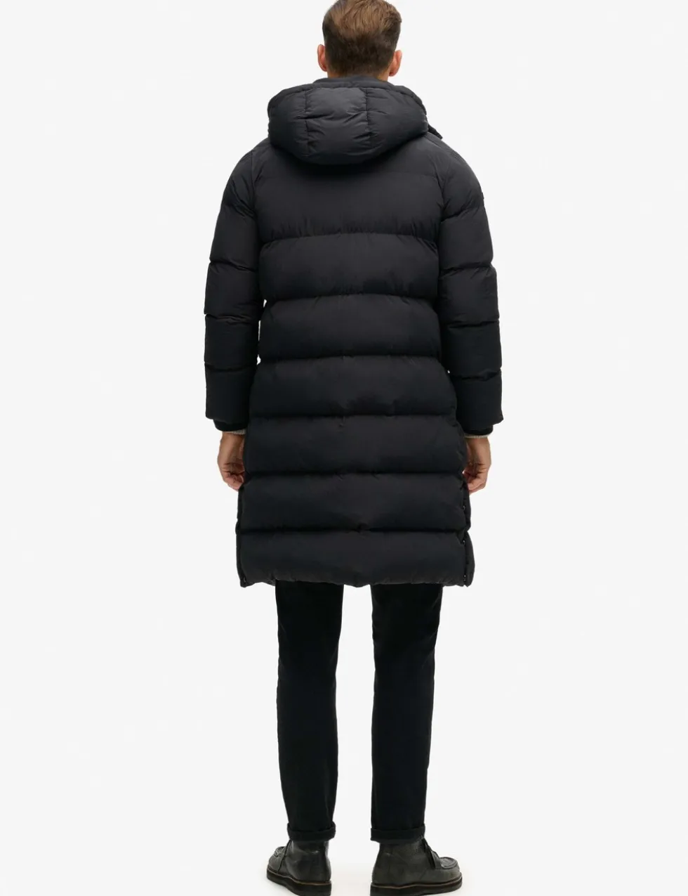 Hooded Padded Longline Parka Jacket