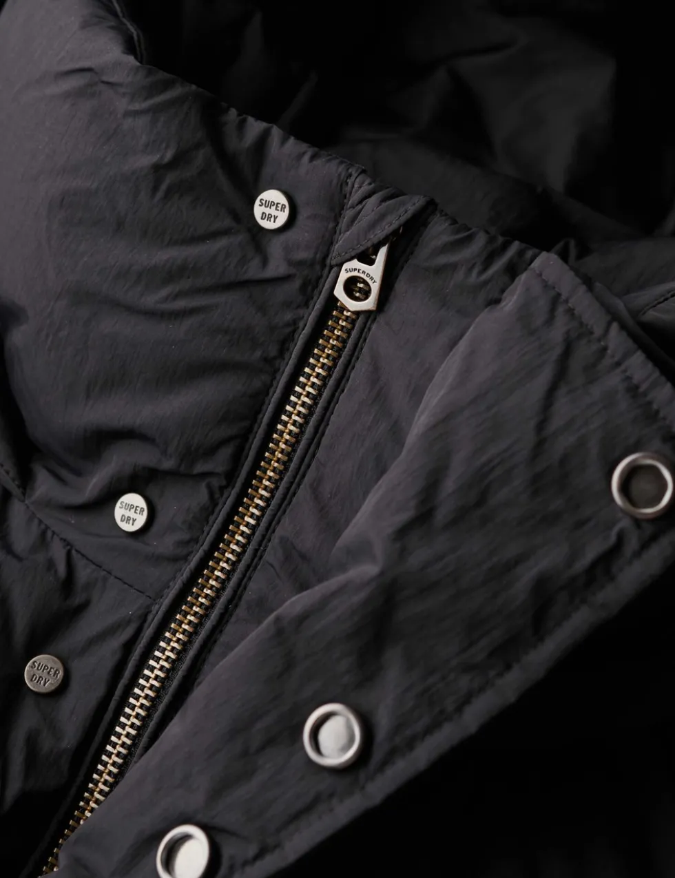 Hooded Padded Longline Parka Jacket