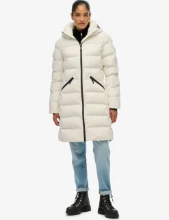 Hooded Padded Longline Puffer Jacket