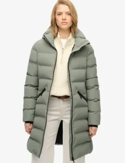 Hooded Padded Longline Puffer Jacket
