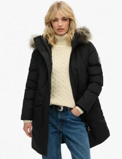 Hooded Relaxed Longline Parka Coat