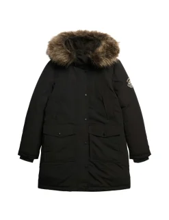 Hooded Relaxed Longline Parka Coat
