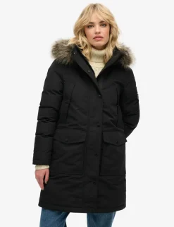 Hooded Relaxed Longline Parka Coat