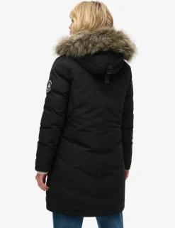 Hooded Relaxed Longline Parka Coat