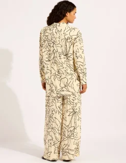Hothouse Flowers Beach Cover Up Shirt