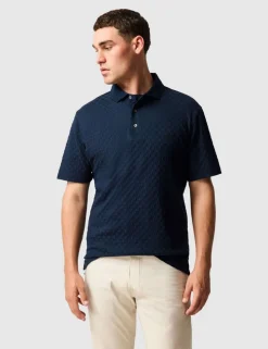 Huntsbury Pure Cotton Textured Polo Shirt
