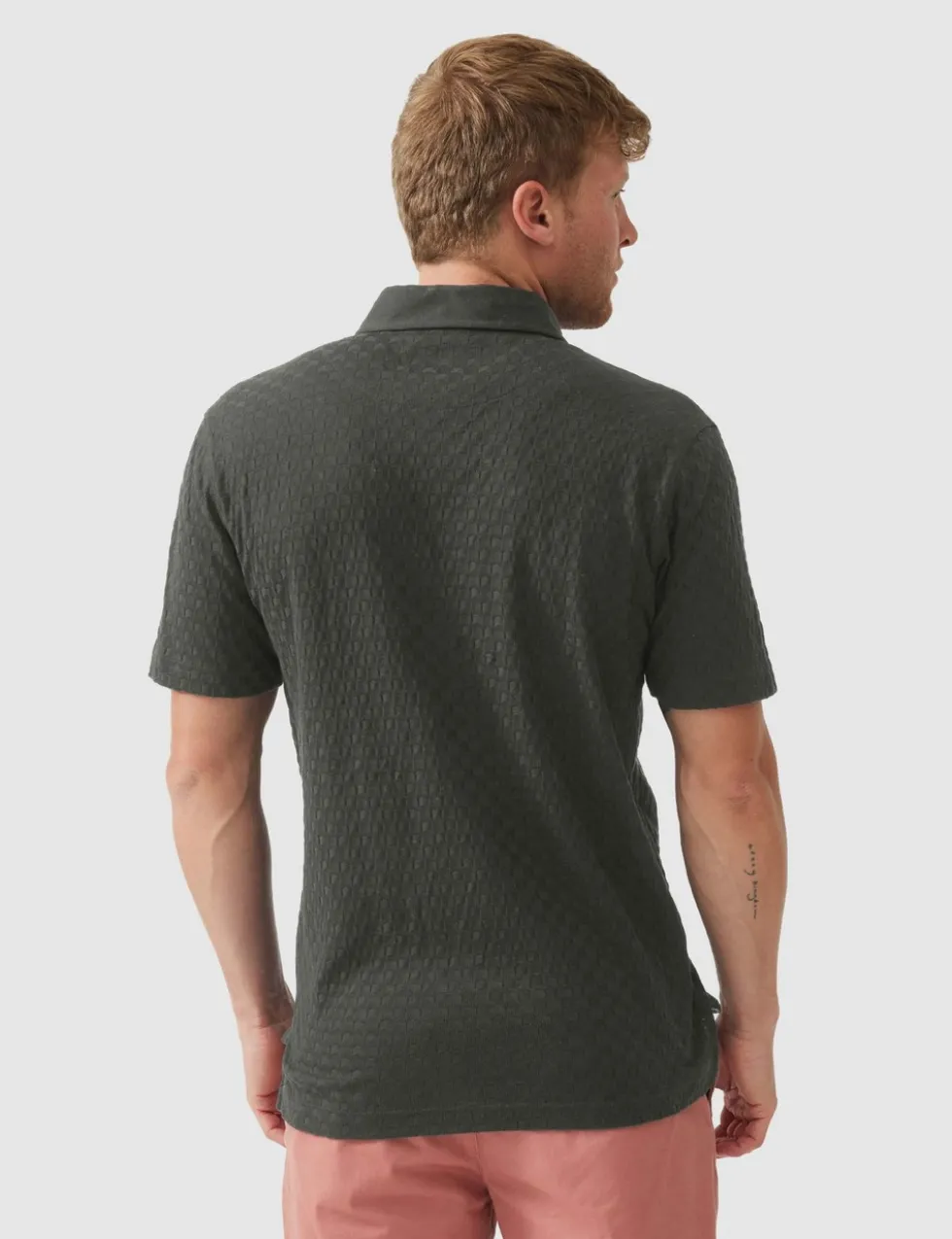 Huntsbury Pure Cotton Textured Polo Shirt