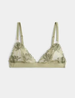 Ianthe Embroidered Non Wired Bralette (A-E)