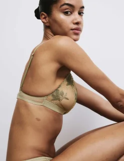 Ianthe Embroidered Non Wired Bralette (A-E)