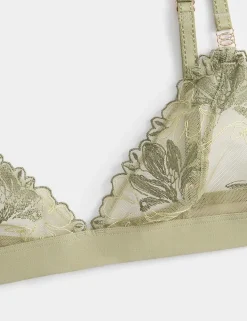 Ianthe Embroidered Non Wired Bralette (A-E)