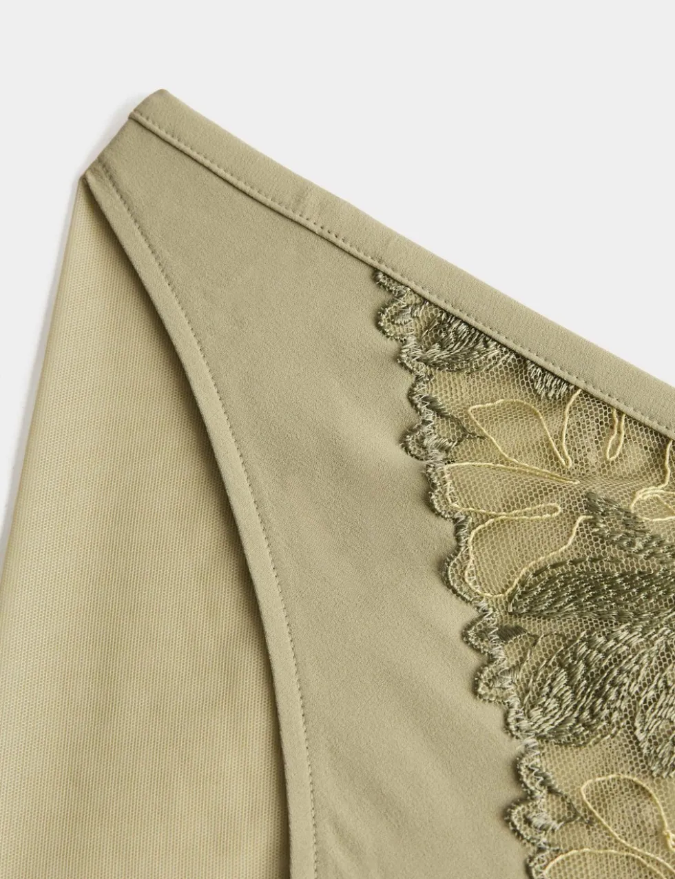 Ianthe Embroidery High Leg Knickers