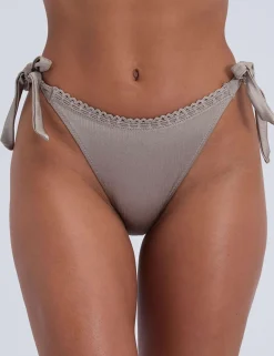 Ibiza Broderie Tie Side Bikini Bottoms