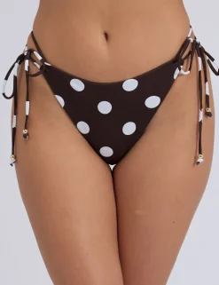 Ibiza Polka Dot Tie Side Bikini Bottoms