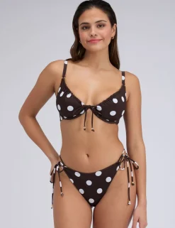 Ibiza Polka Dot Tie Side Bikini Bottoms
