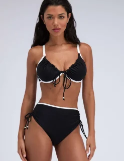 Ibiza Ribbed High Waisted Bikini Bottoms