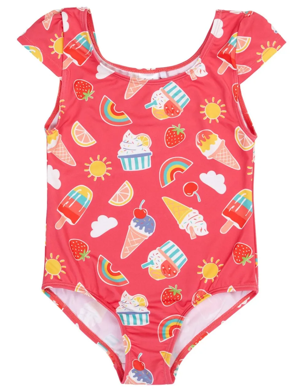 Ice Cream Print Swimsuit (2-10 Yrs)