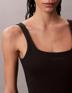 Icon Ribbed Square Neck Swimsuit