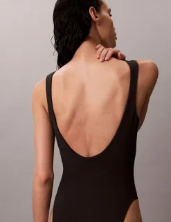 Icon Ribbed Square Neck Swimsuit