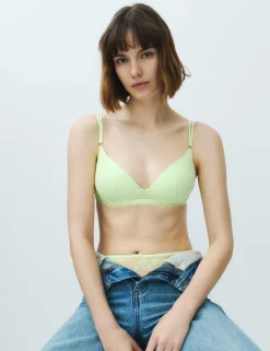 Ida Lace Non Wired Plunge Bra (A-E)