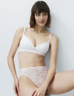 Ida Lace Non Wired Plunge Bra (A-E)