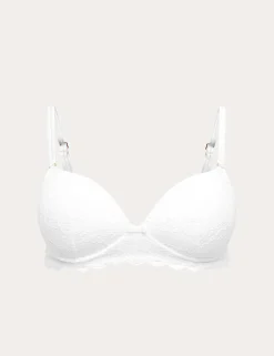 Ida Lace Non Wired Push-Up Plunge Bra (A-E)