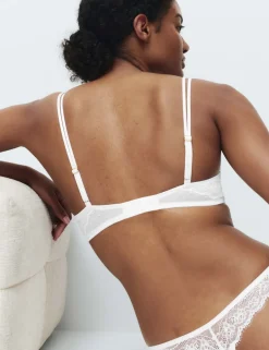 Ida Lace Non Wired Push-Up Plunge Bra (A-E)