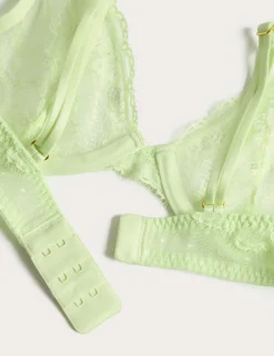 Ida Lace Wired Plunge Bra (A-E)