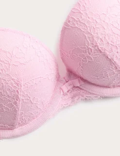 Ida Lace Wired Push-Up Plunge Bra (A-E)