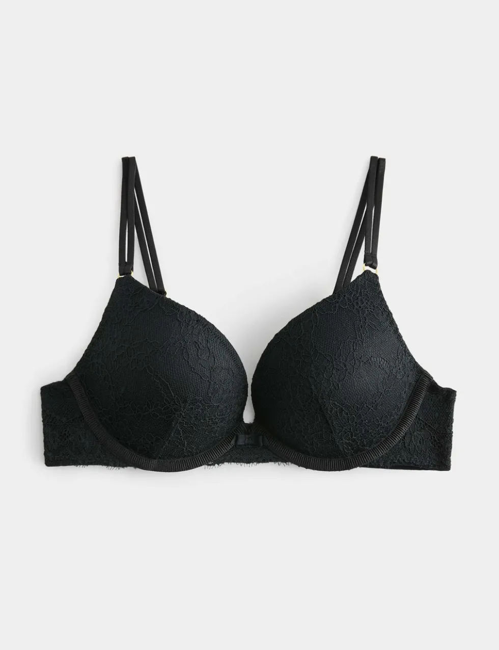 Ida Lace Wired Push-Up Plunge Bra (A-E)