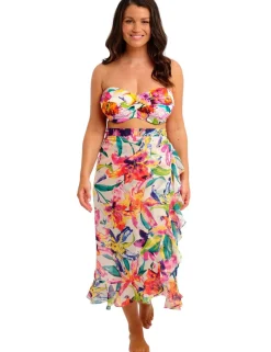 Iguazu Falls Floral Beach Cover Up Sarong
