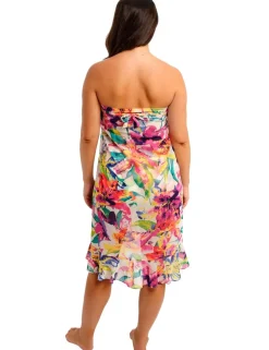 Iguazu Falls Floral Beach Cover Up Sarong