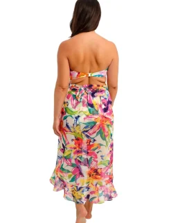 Iguazu Falls Floral Beach Cover Up Sarong