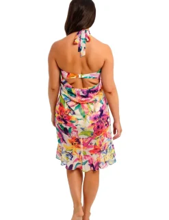 Iguazu Falls Floral Beach Cover Up Sarong