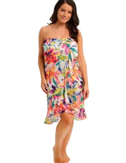 Iguazu Falls Floral Beach Cover Up Sarong