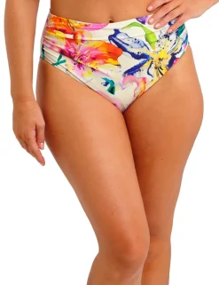 Iguazu Falls Floral High Waisted Bikini Bottoms