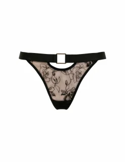 India Embroidered Mesh Thong
