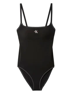Intense Power Cut Out Non-Wired Non-Padded Bandeau Swimsuit'